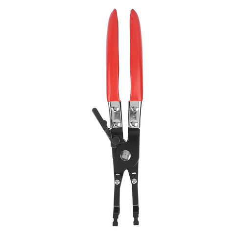 Must Have Sunisfa Auto Soldering Aid Plier For Fast One-Hand Cable Welding, red grip handles, heavy-duty automotive clamp tool.