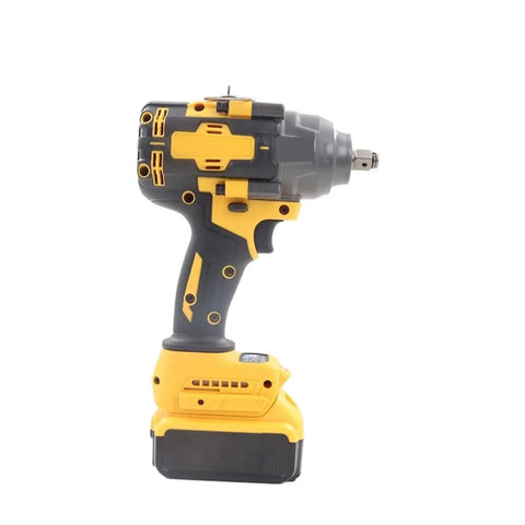 Gangsuqd Brushless Cordless Impact Wrench Delivers High Torque Power for tough car repairs, featuring ergonomic grip and battery.