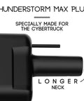 Heavy Duty CCs1 To Nacs Adapter Crafted For Tesla Cybertruck, close-up showing the longer neck design for easy access.