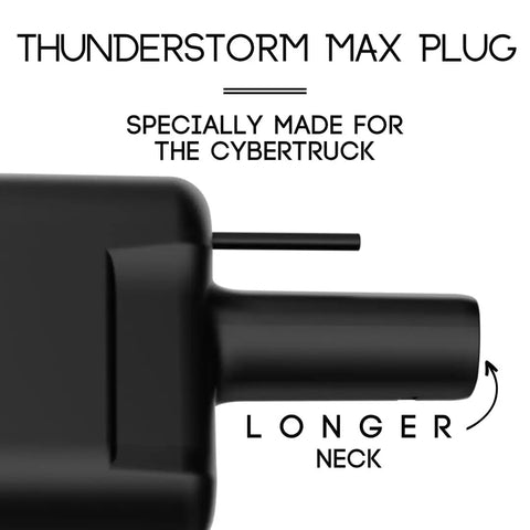 Heavy Duty CCs1 To Nacs Adapter Crafted For Tesla Cybertruck, close-up showing the longer neck design for easy access.