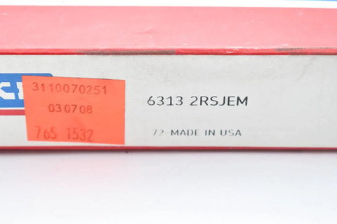 Rugged Single Row Deep Groove Radial Ball Bearing Outfitted With Double Sealed Guards And Exact 65 Millimeter Bore Drop package label.