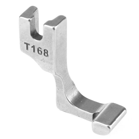 Industrial Beefed-Up Steel Presser Foot Replacement For Sewing Machines, Heavy Duty Zipper Foot, Universal Flat Bed, Fits Leather Laminated Fabric And Other Heavy Materials, Durable Spare Parts, T168 steel zipper foot