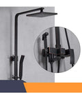 UMJIGF Shower System with Hot and Cold Water Black Shower Faucet Set Multifunction Single Handle Shower Combo Set with Shower Head and Handheld Shower detail
