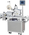 Heavy Duty Automatic Bottle Labeling Machine Handles Adhesive Stickers On Plastic Containers Like Butter Crushing Industrial Output With Total Ease And Zero Sweat, side view showing operational features.