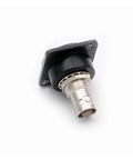 BNC Female Socket Adapter Panel Mount Chassis Connector D Type Solderless Video Jack 50 Ohm 75 Ohm Black For Pro Video Gear High Frequency Signals Easy Insertion Secure Locking Industrial Use, black metal panel mount