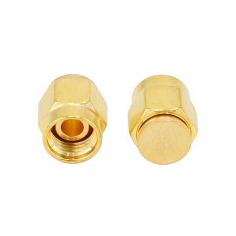 12 Pack SMA Plug Dust Cap For SMA Female Jack Gold Plated RF Coaxial Connector Protective Cap Guard For Your Coaxial Gear