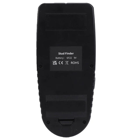 Back view of Cryfokt 7-in-1 Digital Stud Finder Wall Scanner with LCD Display for Live showing battery compartment.