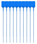 Blue Fire Extinguisher Tamper Seals 1000 Pack UL Rated Non Dated Security Seals, nine-inch blue plastic cable tethers.