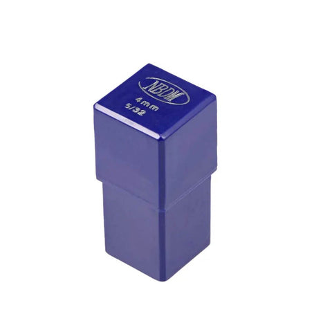 Blue box containing Heavy Duty Metal Stamp Set 5/32 Inch And 4mm Digits 0 To 9 for wood, leather, and steel crafts.