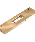 Heavy Duty Invisible Hinge Router Guide Template With Natural Wood Finish For Seamless Cabinet Door Installation, 43.7 cm long wooden jig.
