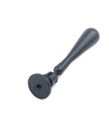 Black Tear Drop Cabinet Pulls 2.56 Inches Drawer Knobs Pack Of 4 With Screws Modern Elegant Zinc Alloy Hardware front view