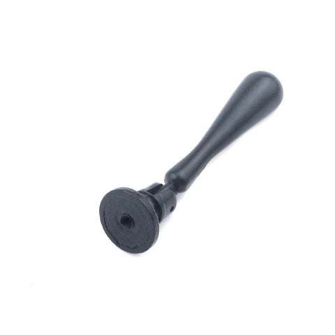 Black Tear Drop Cabinet Pulls 2.56 Inches Drawer Knobs Pack Of 4 With Screws Modern Elegant Zinc Alloy Hardware front view