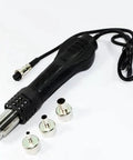 2 In 1 SMD Rework Station With Hot Air Gun And Soldering Iron Kit For PCB Repair showing hot air gun and nozzle attachments