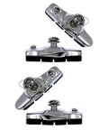 Two Pairs 55mm Road Bike Brake Shoes With Lightweight Alloy Holder For No Fuss Install, Durable Brake Pads