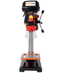 8 Inch Benchtop Drill Press With Laser Guide 770-3410 RPM Heavy Duty Metal Worktable for precise wood and metal drilling.
