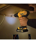 Boss Level 20V Cordless Drill Driver Kit With Compact Circular Saw High Performance Motor Two Speed Transmission Tough Build For Tight Spots Smooth Operation Job Ready Heavy Duty Lithium Power No Sweat Pros Trust This Legit Top Shelf Combo in action with focused light.