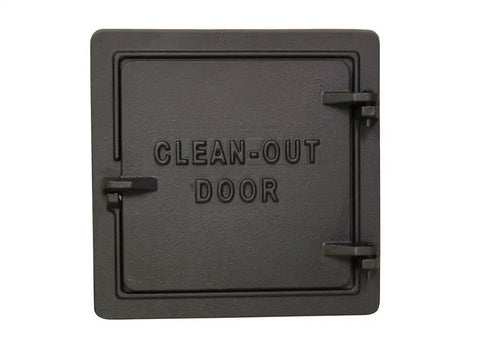 Chimney Cleanout Door Eight Inch Cast Iron With Flanged Frame For Masonry Install Ready No Fuss Access For Fireplace And Wood Stove Upkeep