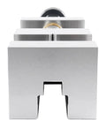 Front view of 4 Inch Precision Toolmakers Vise For Machinists With Hardened And Ground Steel, 58 62 HRC, Delivers Squareness And Parallelism To 0.0002 Inch