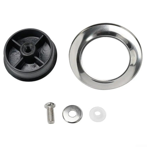Hot Kitchen Pot Lid Knob Replacement Kit featuring heat Resistant Silicone Grip Plus Stainless Steel Handles And Black Screws For 5Mm To 12mm Holes In Glass Cookware And Pans, Perfect Easy Fix Your Lids Today. 2-pack lid knob kit with screw, washer, and silicone pad