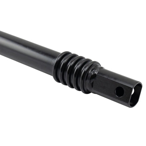 Front Lower Intermediate Steering Column Shaft For 1999 To 2006 Chevy Silverado And GMC Sierra 1500 4WD Easy Install DIY Friendly Replacement With Heavy Duty Fit And Clear Fit Notes Reference 425130 black steel shaft close-up