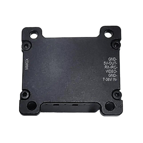 Back view of 3.3G 4W VTX Image Transmission Transmitter for FPV RC Long Range Racing Drones in black PVC housing.