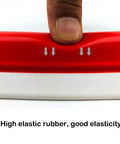 Detail of Easy Peel And Stick Yellow Heavy Duty Rubber Wall Corner Guard Anti Collision Strip showing flexibility and texture.