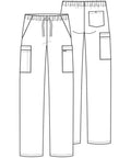 Mens Fly Front Cargo Scrub Pants With 7 Pockets Durable Fade Resistant Poly Cotton Poplin Plus Size 5XL Grey Rugged Wear