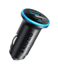 52.5W USB-C Car Charger Adapter With 30W PowerIQ 3.0 Fast Charging, featuring dual ports and cigarette lighter charger.