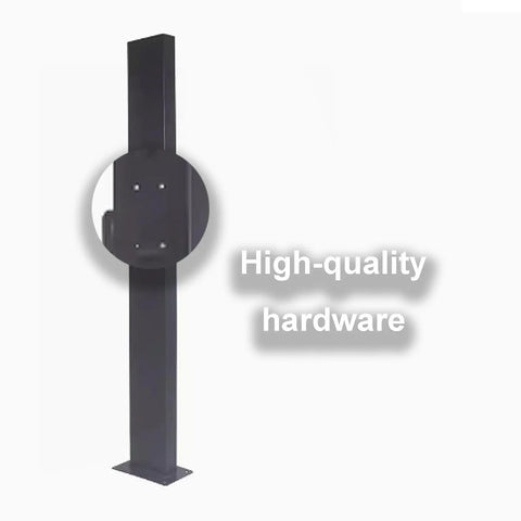 Beefy EV Charger Holder Stand, free standing electric vehicle cord keeper box with high-quality cold rolled steel column.