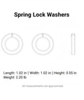 Diagram of Spring Lock Washers Kit M3 To M30 Galvanized High Carbon Steel for automotive and machinery fastening