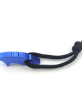 Blue aluminum Jammer Lock Tool For ATVs And Motorcycles, Works With Most Transmissions And CVT Systems, with black cord