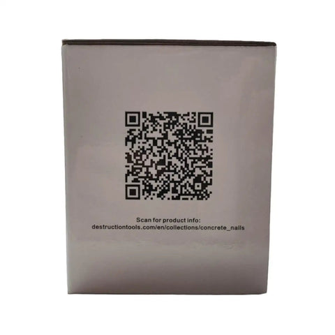 Box of Collated Concrete Nails 19mm For Cordless Nailer GX3 GX100 GX120 with QR code for product information.