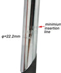 Close-up of Gooseneck Bike Stem 25.4mm Handlebar Clamp 22.2mm Fork Tube 80mm Extension 220mm Length 30 Degree Rise Silver
