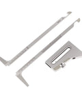 Hi Lo Welding Gauge For Pipe Fit Up, Stainless Steel Alignment Tool With Standard And Metric Scales, 32mm Gap And 37.5 Degree Bevel, Pro Grade NBS Calibration Ready, Includes Storage Box For On Site Accuracy. Stainless steel pipe fit-up gauge with metric scales