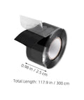 Heavy Duty Pipe Repair Tape For Outdoor Use Self Adhesive Sealant Tape 3m Leak Stop No Fuss Waterproof Fix For Water Pipes And Quick Diy Seals For All Weather Conditions, black roll, 300cm length, 2.5cm width