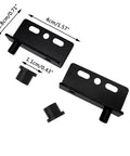 Heavy Duty Concealed Shaft Door Hinge With Bushing For Wood Doors Cabinets Drawers And Wardrobes Invisible Mount With Premium Metal Cap 1X40X14MM 5MM Shaft Multicolor Finish Durable Hardware black concealed hinge with bushing, 1.8cm and 4cm size