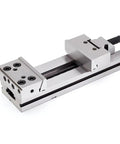 Six Inch Gt150x300 Precision Flat Jaw Bench Vise For Gt853 Milling Machine And Cnc Lathe, showing a detailed stainless steel design.