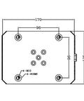 Heavy Duty Cnc Self Centering Milling Vise Pro Shop Ironclad Grip Precision Tool With Rock Solid Hrc58 Jaws And Secure Locking Control for dimensions and mounting points as shown in technical drawing.