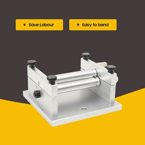 Badass Diy Manual Plate Rolling Machine For Smooth Metal Bending And Aluminum Sheet Curving Precision 60 Mm Hand Crank Roller Rig For Railroad Models And Solid Shop Projects