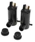 Universal 12V Vehicles Windshield Washer Pump Kit Check Valves Direct Fit Sweet Smooth Wiping Easy Install No Mods Needed Keep Ride Looking Crisp Safe Any Weather Legit Operation Save Bank Worth Each Penny Buy Now, two black washer pumps