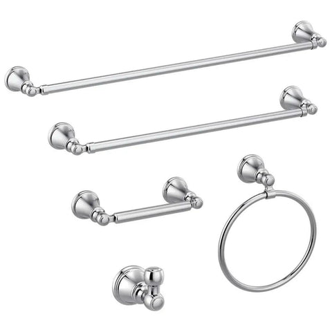 Polished Chrome Round Hand Towel Ring Wall Mount, Durable Bathroom Towel Holder For Kitchen And Bath, Rust-Resistant Finish, 1 Pack