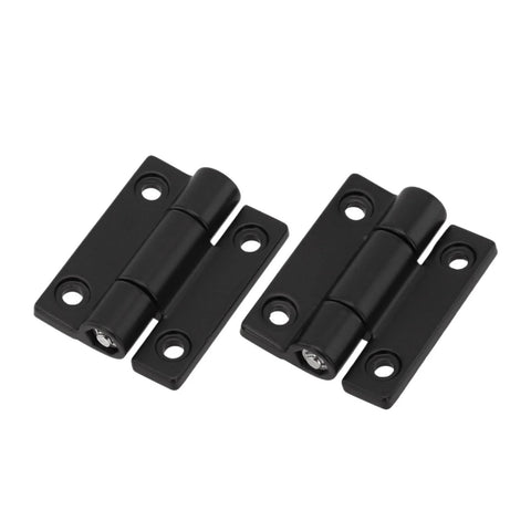 Ball Bearing Door Hinges Heavy Duty 2 Pack With Free Stop Positioning Black Flat Hinge For Cabinets And Doors