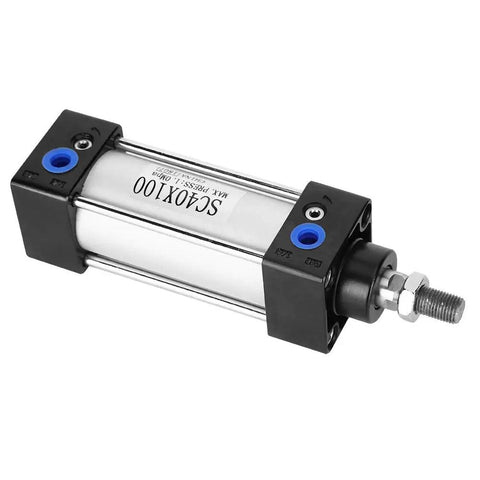 Double Acting Pneumatic Cylinder With Lightweight Aluminum Body For Industrial Automation SC40X100, side view