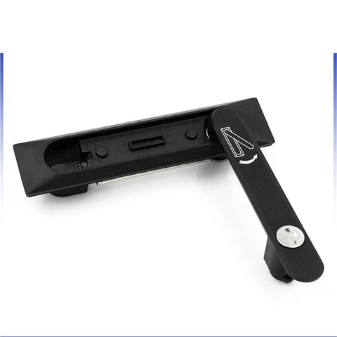 Image of Swing Handle Electric Cabinet Lock For Electrical Control Panels Built Tough 25x110mm Panel Door Lock Enclosure Security Lock 1 Piece Premium Metal Construction A7051 Color