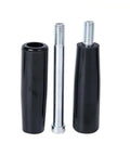 Revolving Handwheel Set For Milling Machines And Lathes, 2 Pack Plastic Bakelite Hand Wheels With M6 Shafts, close-up view