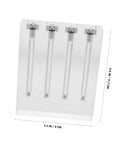 Oil Viscosity Tester Tool For Accurate Engine Oil Quality Check And Auto Maintenance Acrylic Stand Included Durable And User Friendly For Auto Shops And DIY Car Care Enthusiasts, 4-pack acrylic stand 3.5 x 4.6 in