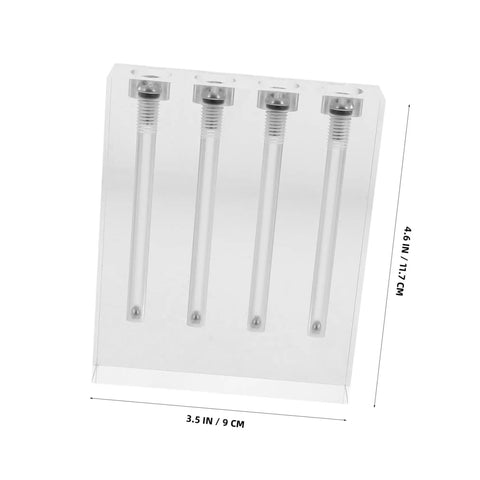 Oil Viscosity Tester Tool For Accurate Engine Oil Quality Check And Auto Maintenance Acrylic Stand Included Durable And User Friendly For Auto Shops And DIY Car Care Enthusiasts, 4-pack acrylic stand 3.5 x 4.6 in