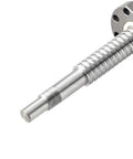 Close-up of SFU2005 Left Hand Thread Ball Screw With Single Nut Built To Last, 20mm Diameter, 5mm Pitch, showing precision threads.