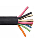 12 AWG 6 Conductor SOOW Portable Cord Cable Black 600V Heavy Duty Flexible Extension Reel 500 Feet Workhorse For Industrial Shops And Outdoor Use Weather Resistant With Minus 40C To 90C Temp Rating Works Indoors Or Outdoors; cutaway view