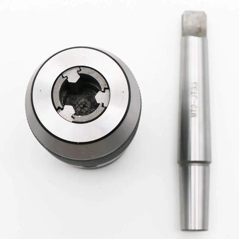 Heavy Duty Drill Press Chuck Kit With JT33 Mount And MT2 JT33 Arbor, Keyless Design, precision CNC machined steel components